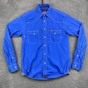 Red Dirt Rafter C Collection Western Shirt Mens Size‎ S Cotton Blend Blue